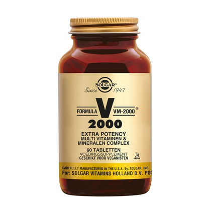 Solgar Formula VM-2000 – 60 tabletten | Multivitaminen & Mineralen voor Energie & Weerstand