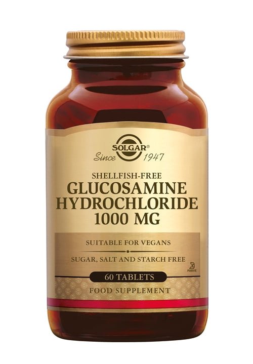 Solgar Glucosamine HCl 1000 mg 60 tabletten – Ondersteuning voor Kraakbeen en Gewrichten