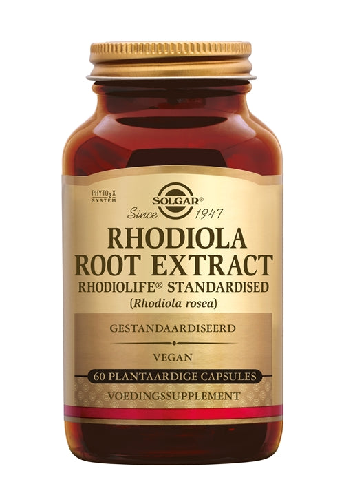 Solgar Rhodiola Root Extract 60 capsules – Ondersteuning bij Stress en Balans met Adaptogene Rhodiola