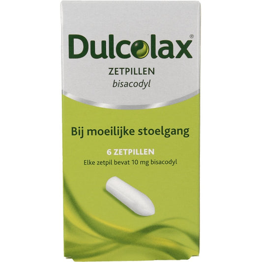 Dulcolax Bisacodyl 10mg Zetpillen – Snelle verlichting bij verstopping (6 stuks)