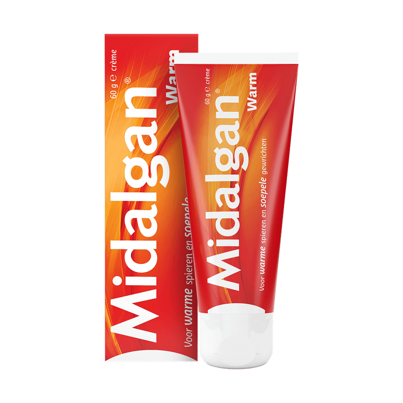 Midalgan Warm Crème 60g – Verlicht stijve spieren met warmte