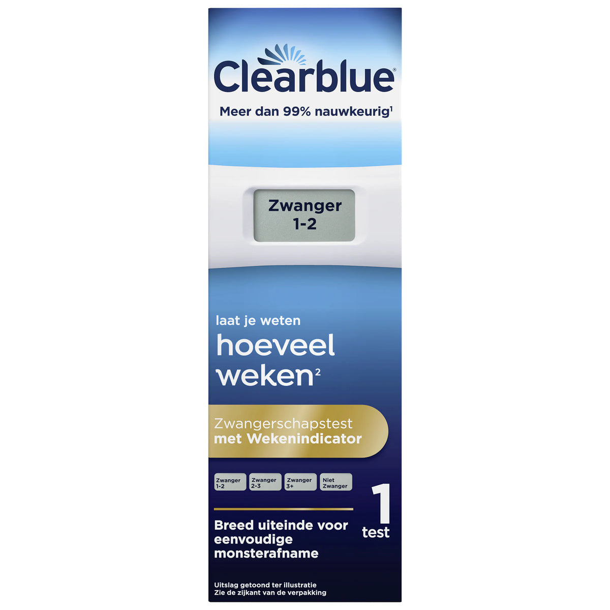Clearblue Digitale Zwangerschapstest met Wekenindicator 1 stuk – Uitslag in woorden