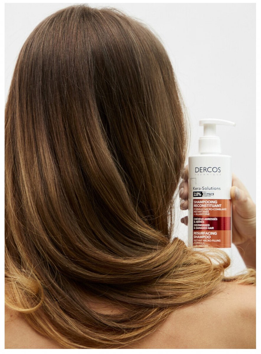 Vichy Dercos Kera-Solutions Herstellende Shampoo 250ml – Voor Beschadigd Haar