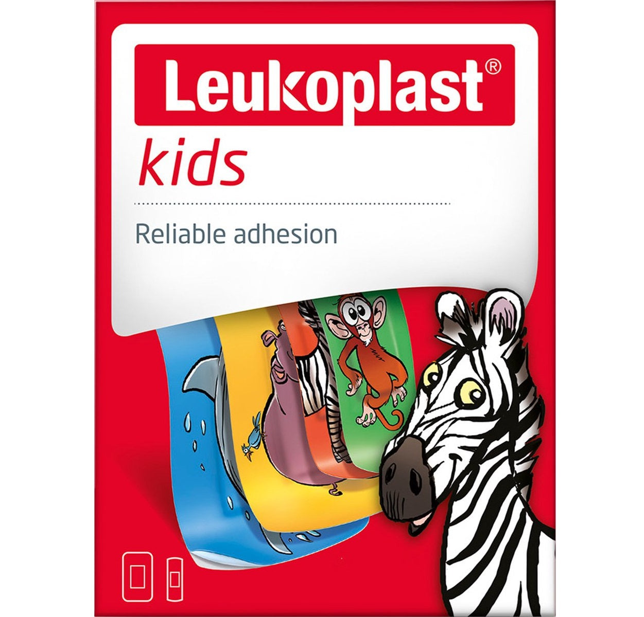 Leukoplast Kids 12 stuks – Kleurrijke, huidvriendelijke pleisters voor kinderen