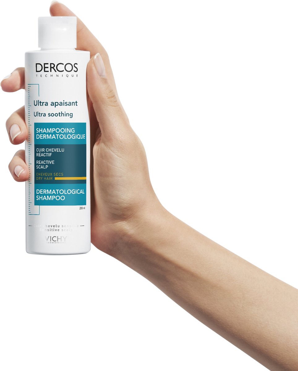 Vichy Dercos Ultrakalmerende Shampoo Droog Haar 200ml – Voor de Reactieve Hoofdhuid