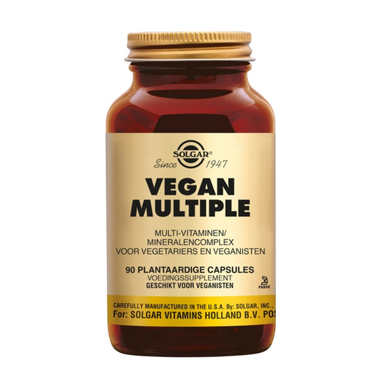 Solgar Vegan Multiple 90 capsules – Complete Multivitamine voor Vegetariërs en Veganisten