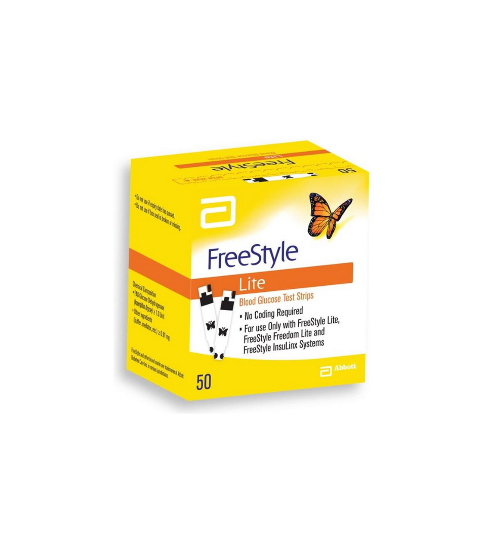 Freestyle Lite Teststrips 50 Stuks – Snel en Nauwkeurig Glucosemonitoring