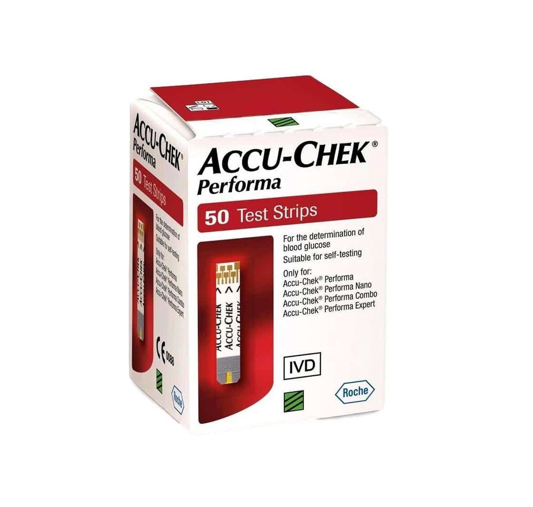 Accu-Chek Performa Teststrips 50 Stuks - Nauwkeurige en Eenvoudige Glucosemetingen