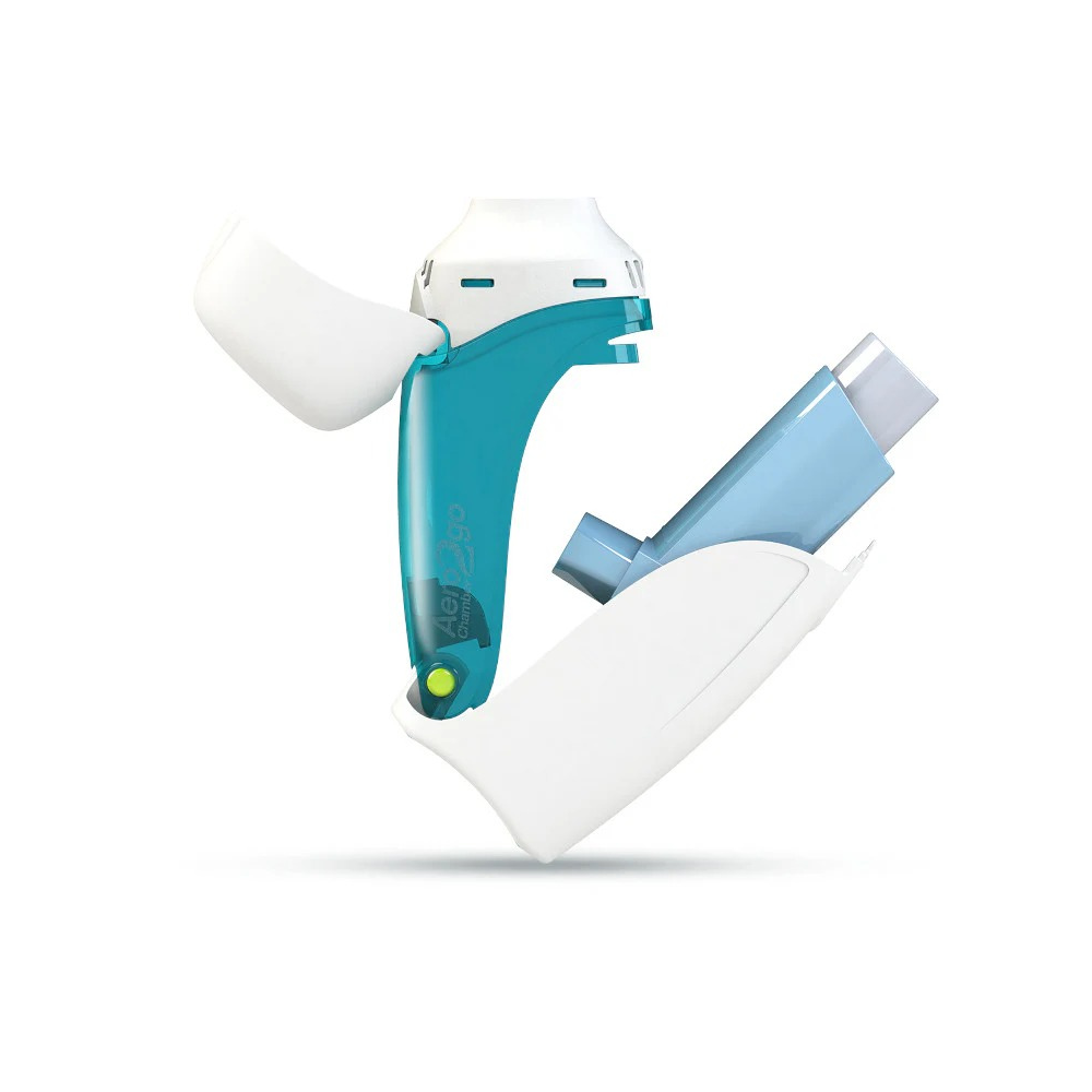 AeroChamber Flow-Vu Voorzetkamer 2go | Compacte inhalatie-oplossing voor onderweg
