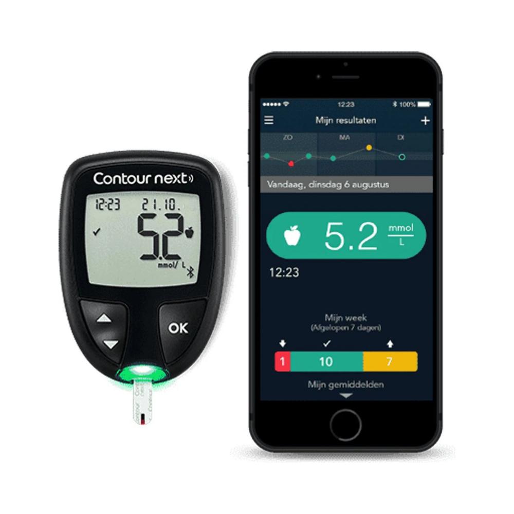 Ascensia Contour Next Bloedglucosemeter Starterset – Nauwkeurige glucosemeting voor thuisgebruik