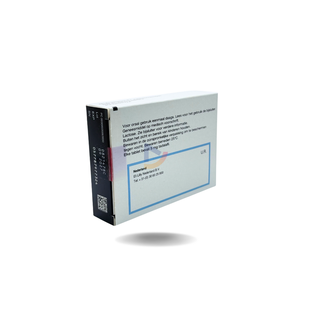 Cialis 5 mg – Dagelijkse behandeling bij erectiestoornissen (28 tabletten)