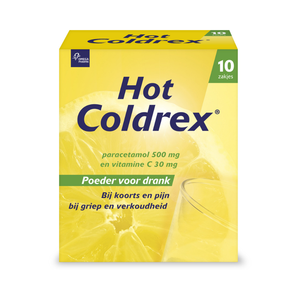 Coldrex Hot Drink Vitamine C – 10 Sachets | Pijnstillend en Koortsverlagend