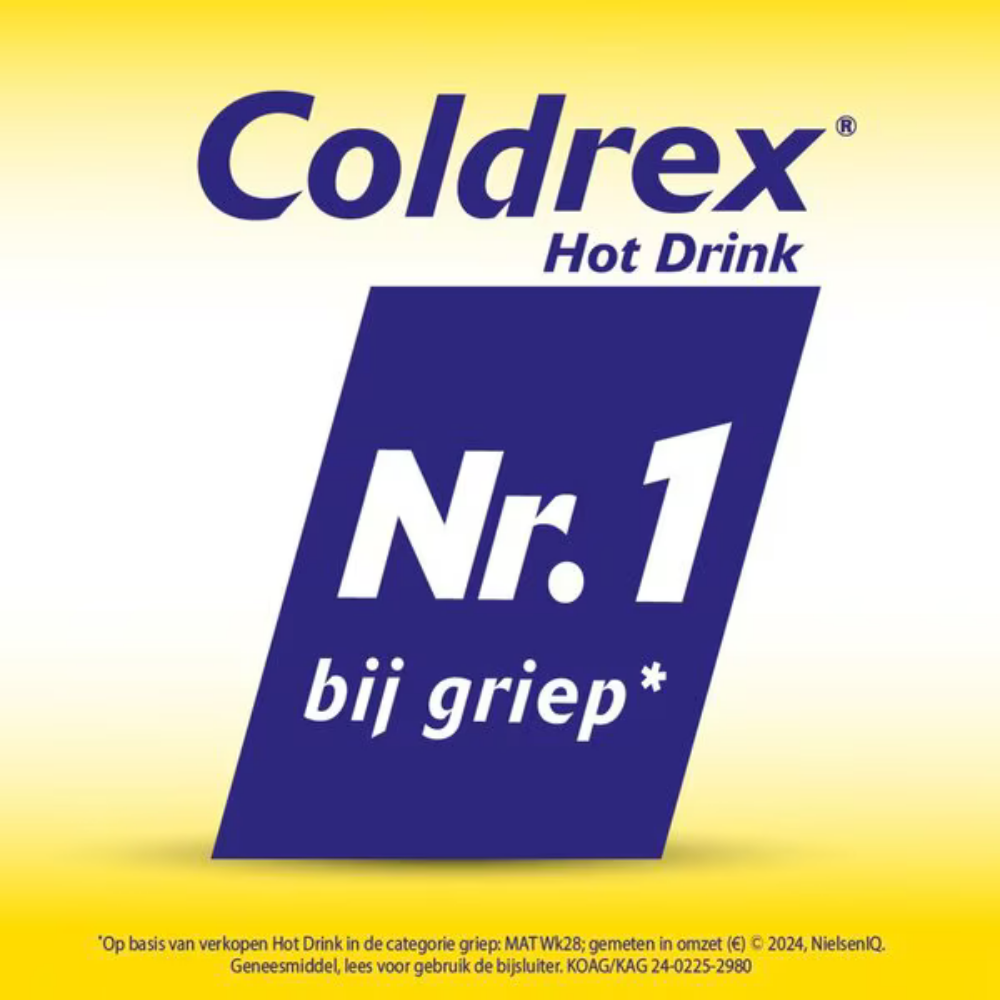 Coldrex Hot Drink Vitamine C – 10 Sachets | Pijnstillend en Koortsverlagend