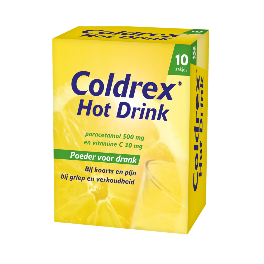 Coldrex Hot Drink Vitamine C – 10 Sachets | Pijnstillend en Koortsverlagend