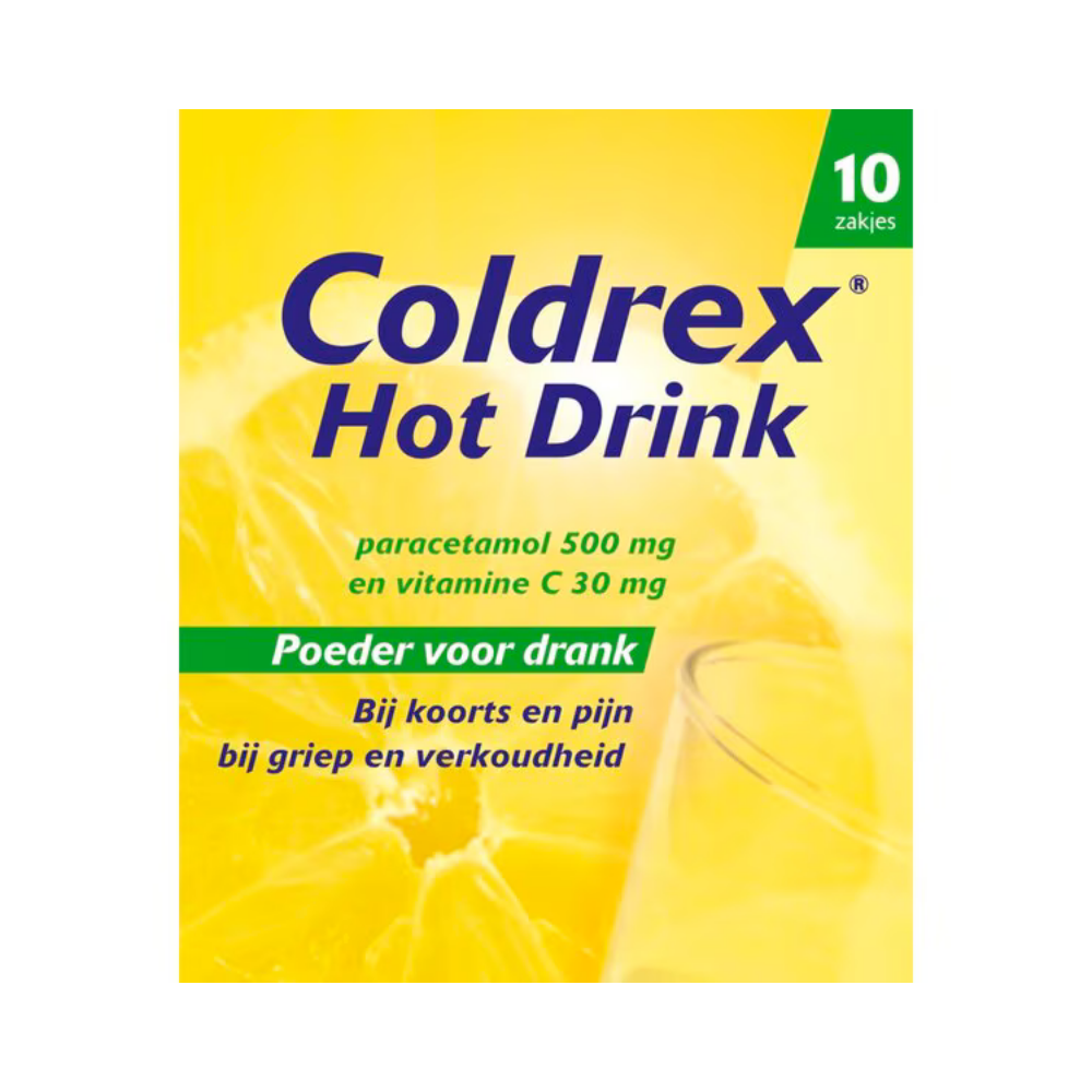 Coldrex Hot Drink Vitamine C – 10 Sachets | Pijnstillend en Koortsverlagend