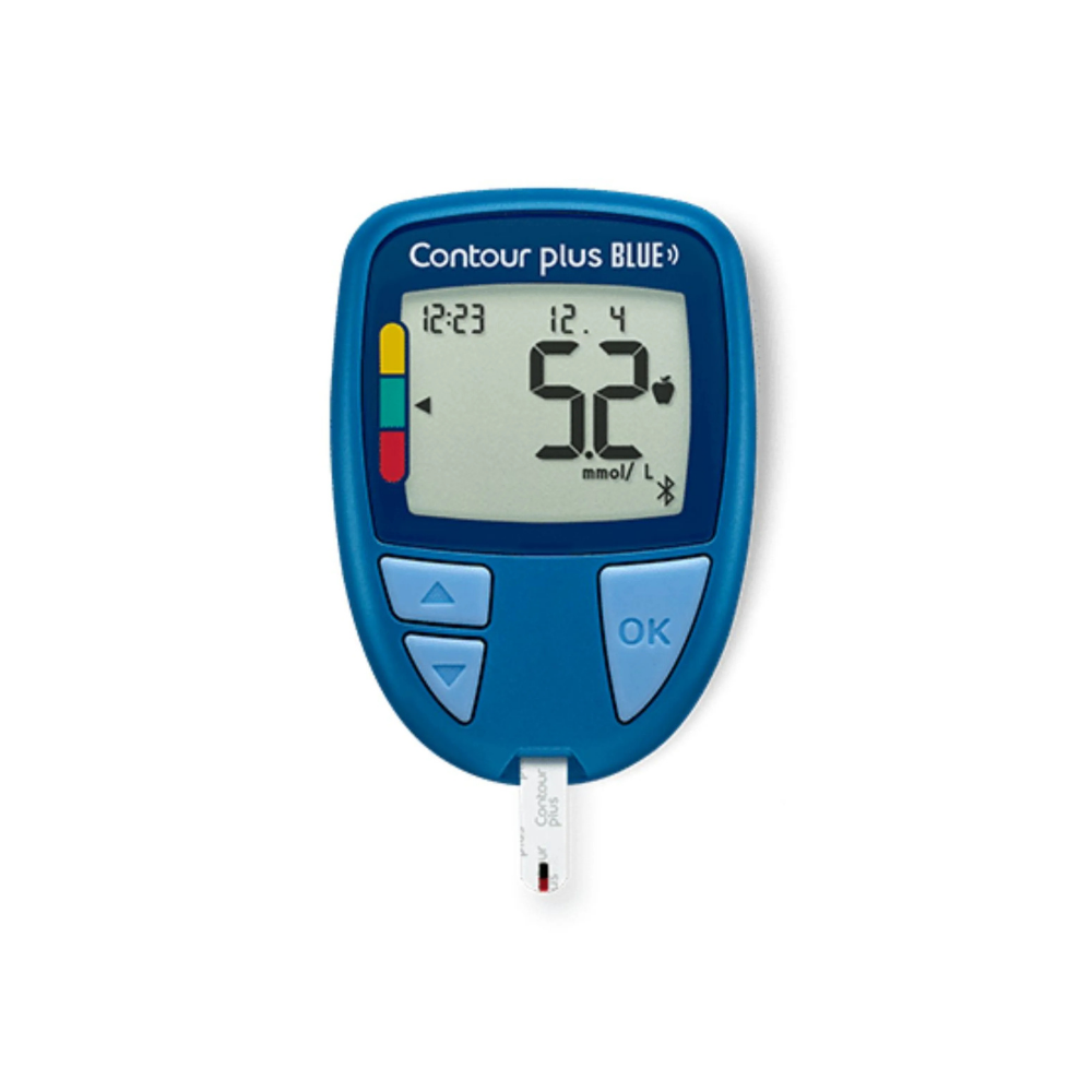 Contour Plus BLUE Glucosemeter – Nauwkeurige en Gebruiksvriendelijke Bloedglucosemetingen