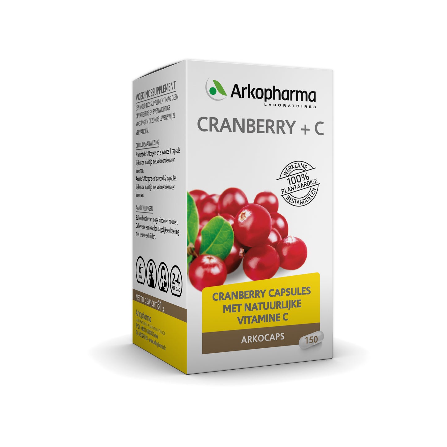 Arkocaps Cranberry + C - Met natuurlijke vitamine C