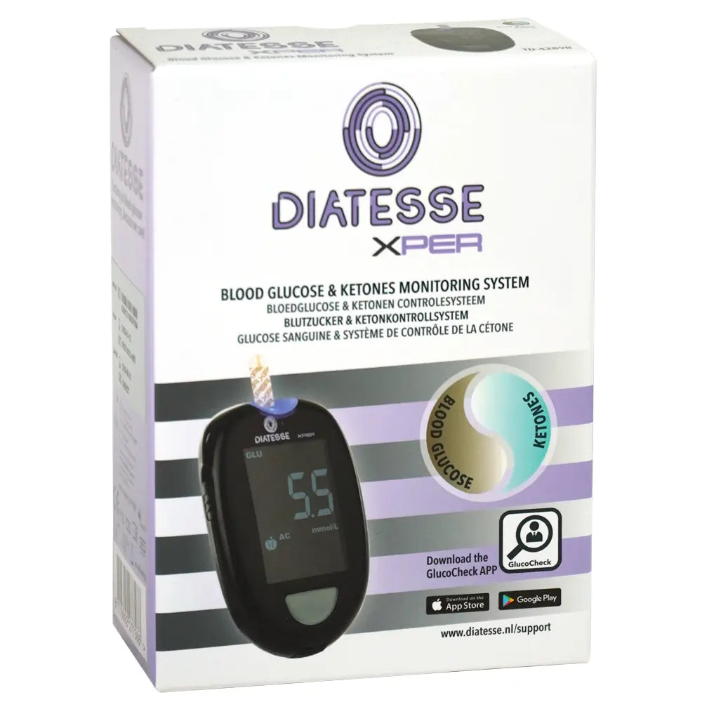 Diatesse XPER Glucosemeter Startpakket – Voor Betrouwbare Glucose- en Ketonentesten