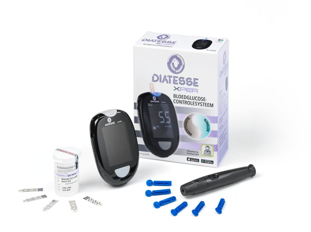 Diatesse XPER Glucosemeter Startpakket – Voor Betrouwbare Glucose- en Ketonentesten