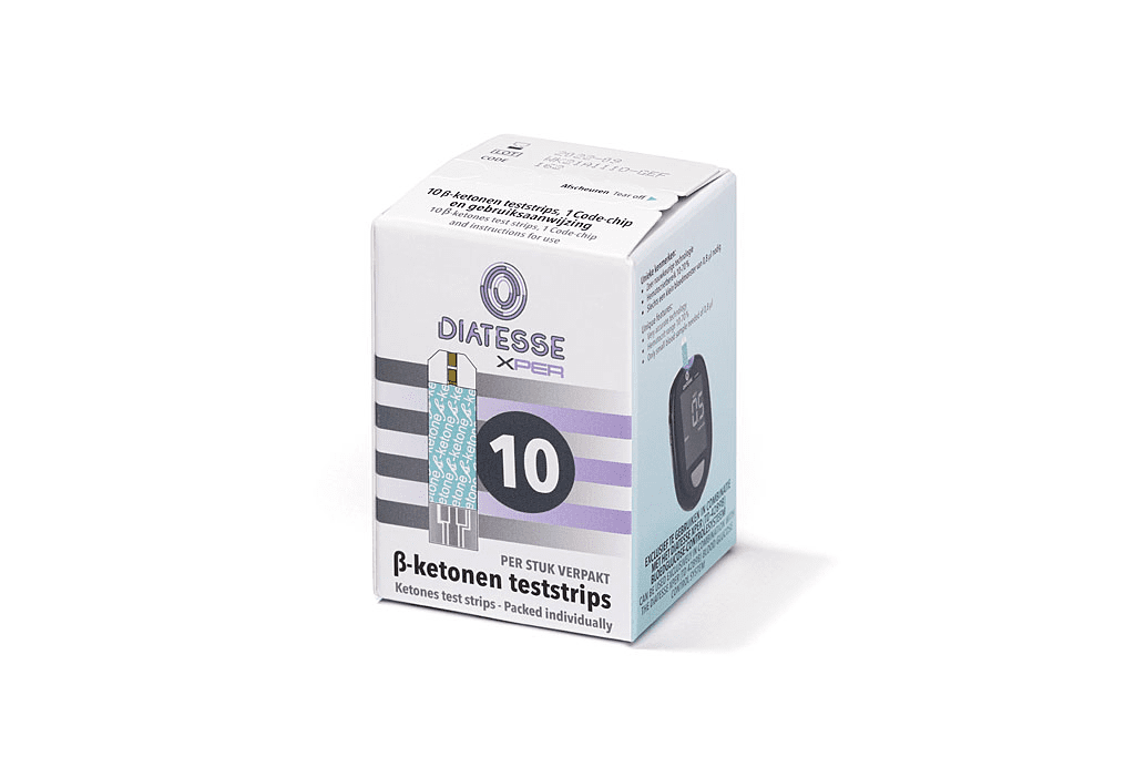 Diatesse XPER Ketonen Teststrips – 10 Stuks voor Nauwkeurige Ketonenmetingen