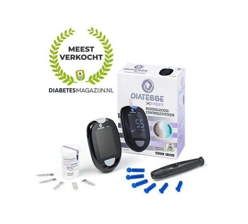 Diatesse XPER Startpakket met 60 Glucosestrips – Complete Voordeelbundel voor Nauwkeurige Bloedmetingen