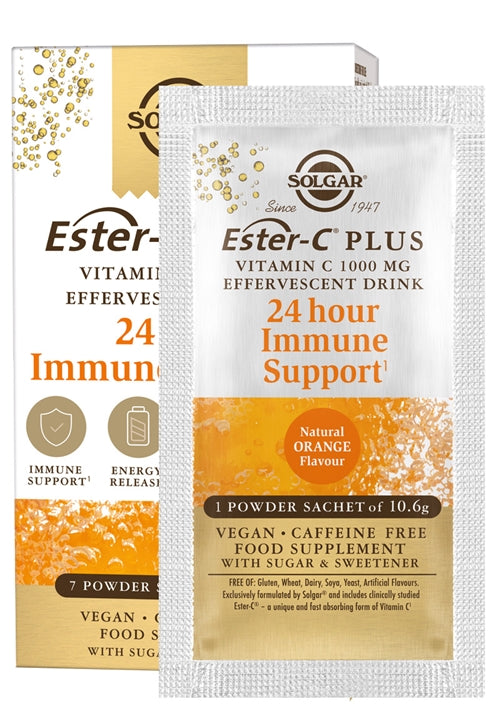 Solgar Ester-C® Plus Effervescent 1000 mg – Verfrissende Vitamine C Bruisdrank voor Immuunondersteuning en Energie