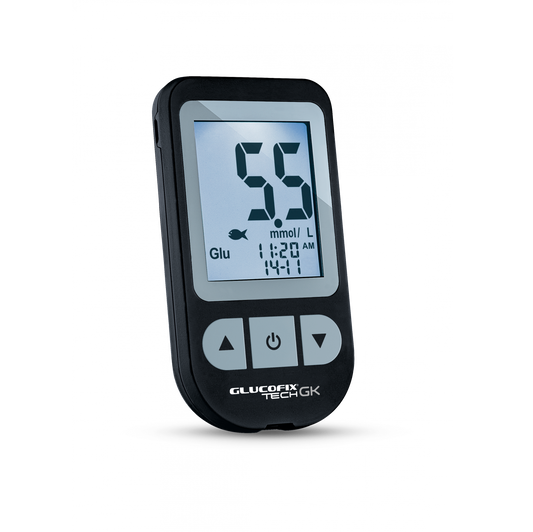 Glucofix TECH GK Glucosemeter Startpakket – Nauwkeurige Bloedglucose- en Ketonmeting