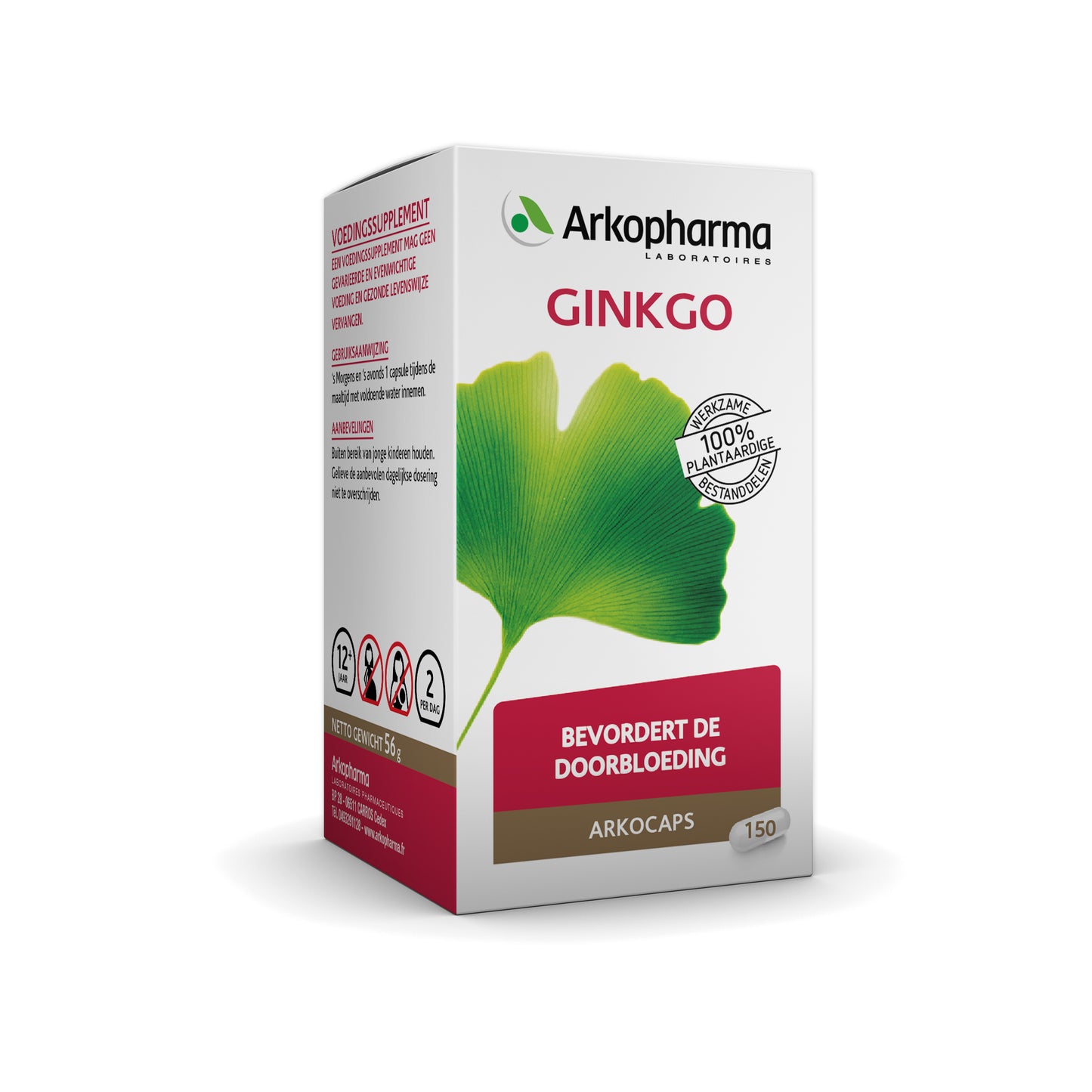 Arkocaps Ginkgo - Bevordert de doorbloeding