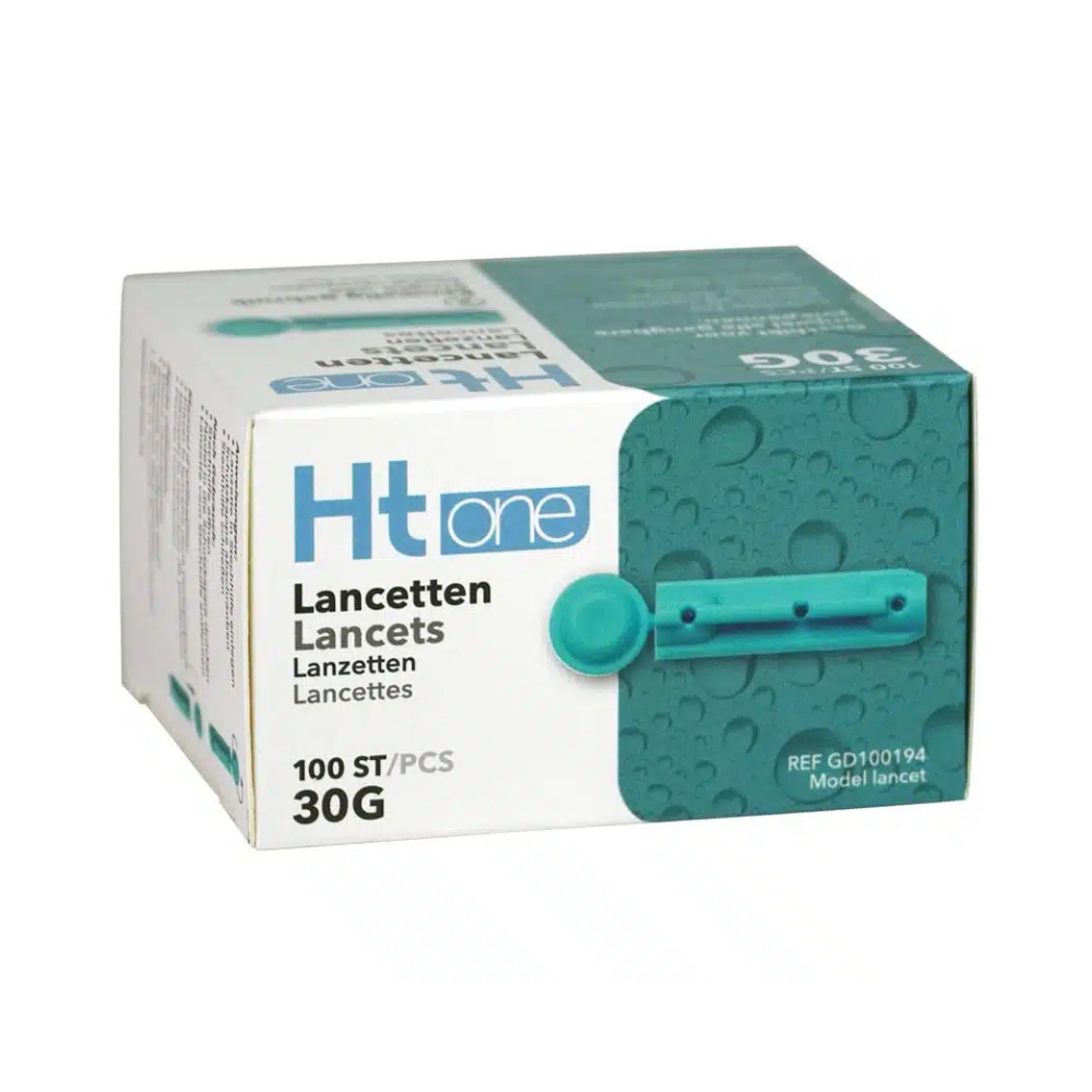 HT One 30G Universele Lancetten 100 Stuks – Comfortabele en Hygiënische Bloedafname