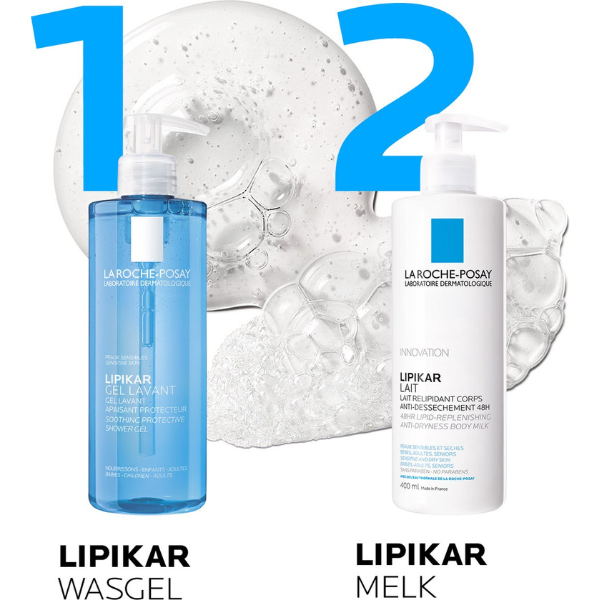 La Roche-Posay Lipikar Wasgel 400ml – Milde Reiniging voor het Hele Gezin