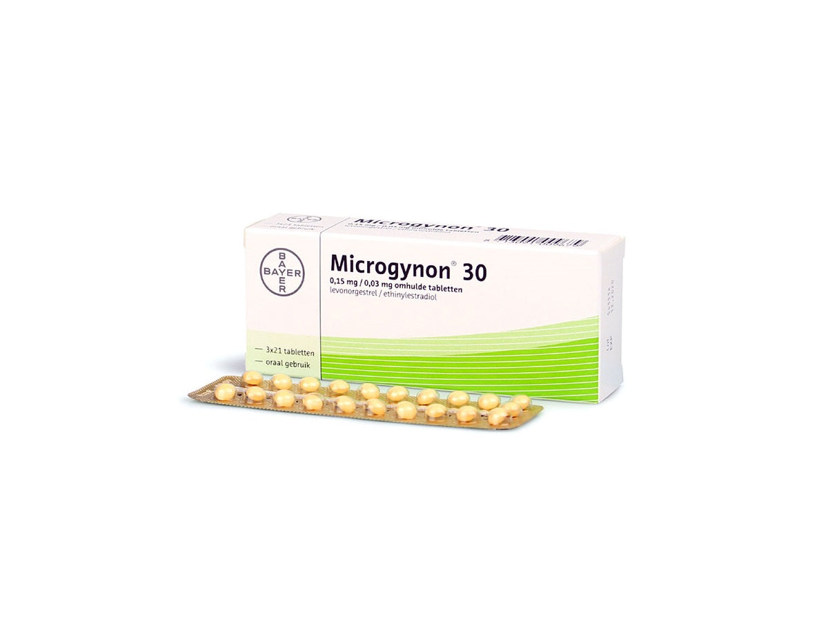 Microgynon 30 – Anticonceptiepil met 0,03/0,15mg hormonen (63 tabletten)