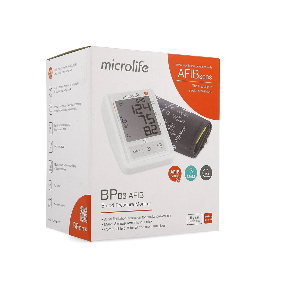 Microlife BP B3 AFIB Bloeddrukmeter – Innovatieve Technologie voor Betrouwbare Gezondheidsbewaking