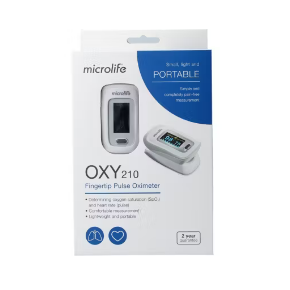 Microlife OXY210 Pulse Oximeter – SpO2 en Polsmeting Vingertop