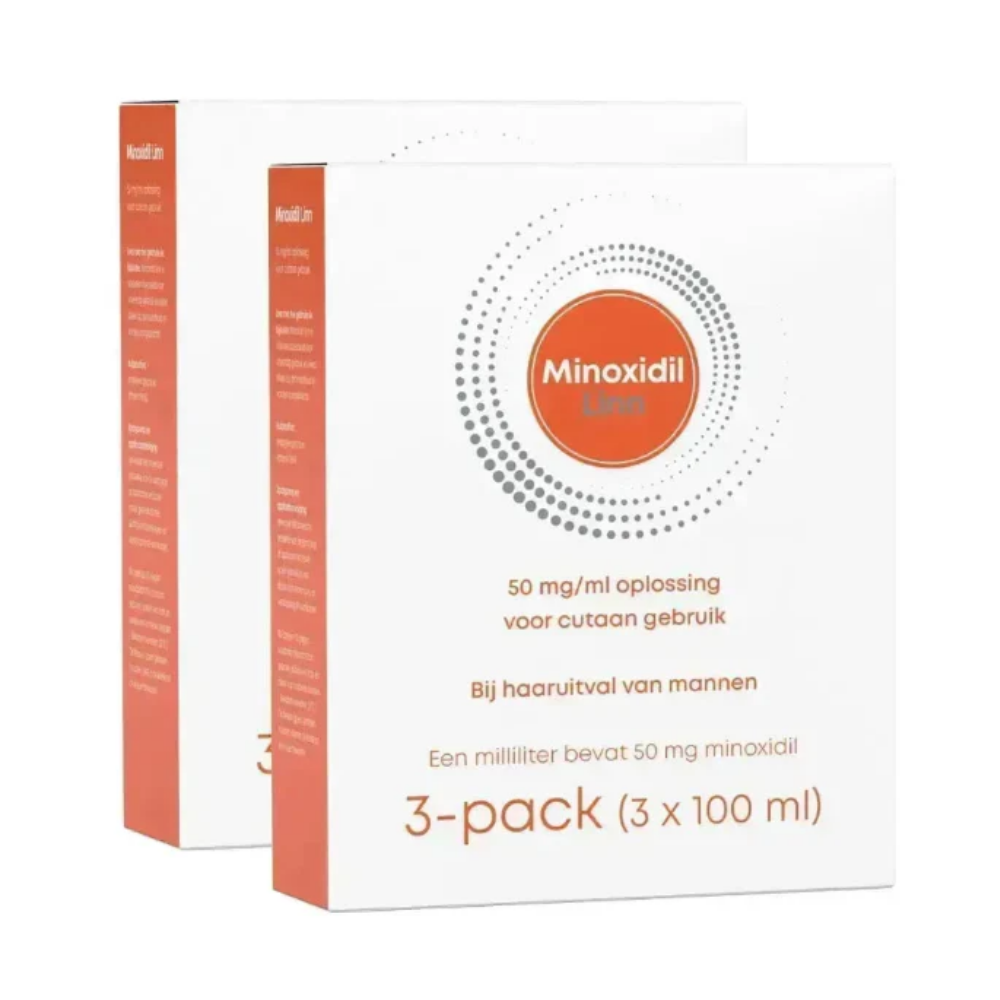 Minoxidil 5% – Linn (6x100ml, voordeelbundel) | Tegen erfelijke haaruitval bij mannen