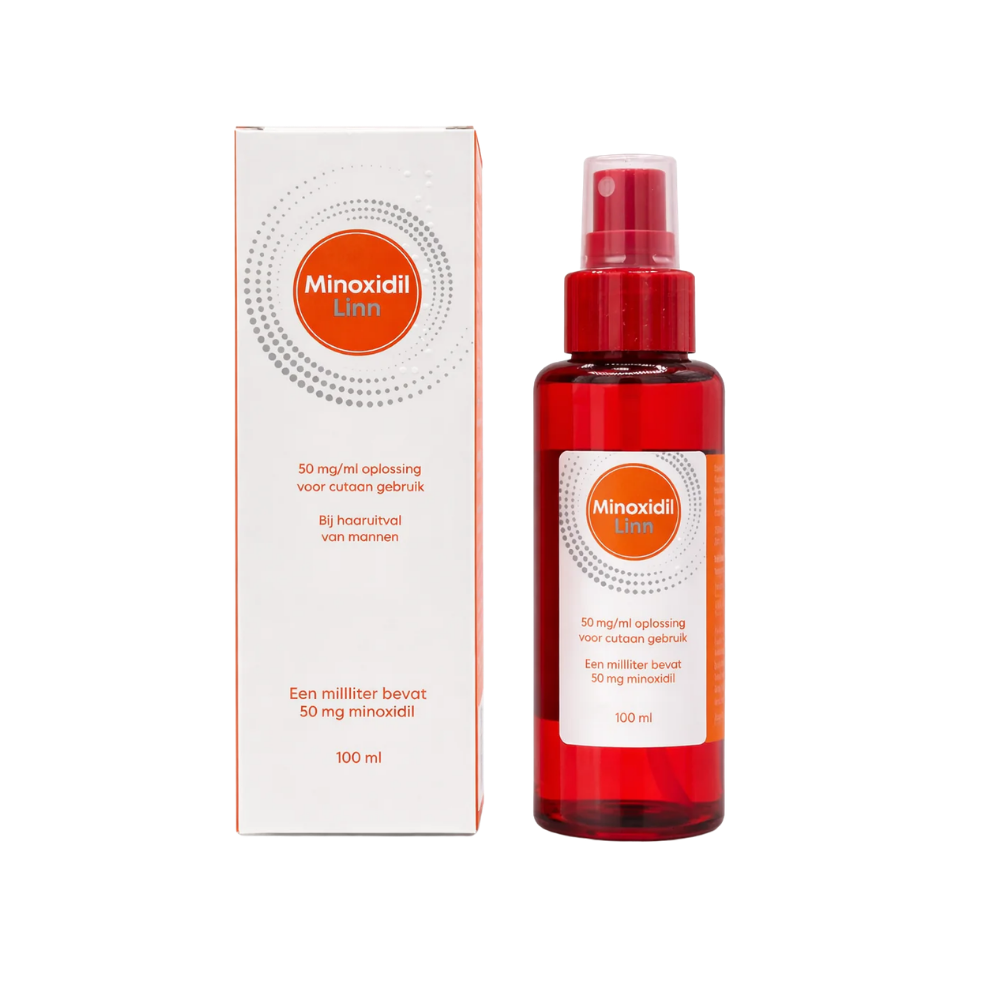 Minoxidil Linn 5% oplossing – 100ml tegen haaruitval & voor haargroei bij mannen