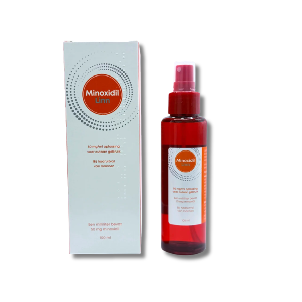 Minoxidil Linn 5% oplossing – 100ml tegen haaruitval & voor haargroei bij mannen