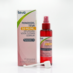 Minoxidil Teva 50mg/ml – 100ml haargroeimiddel voor mannen met erfelijke haaruitval (5% oplossing)