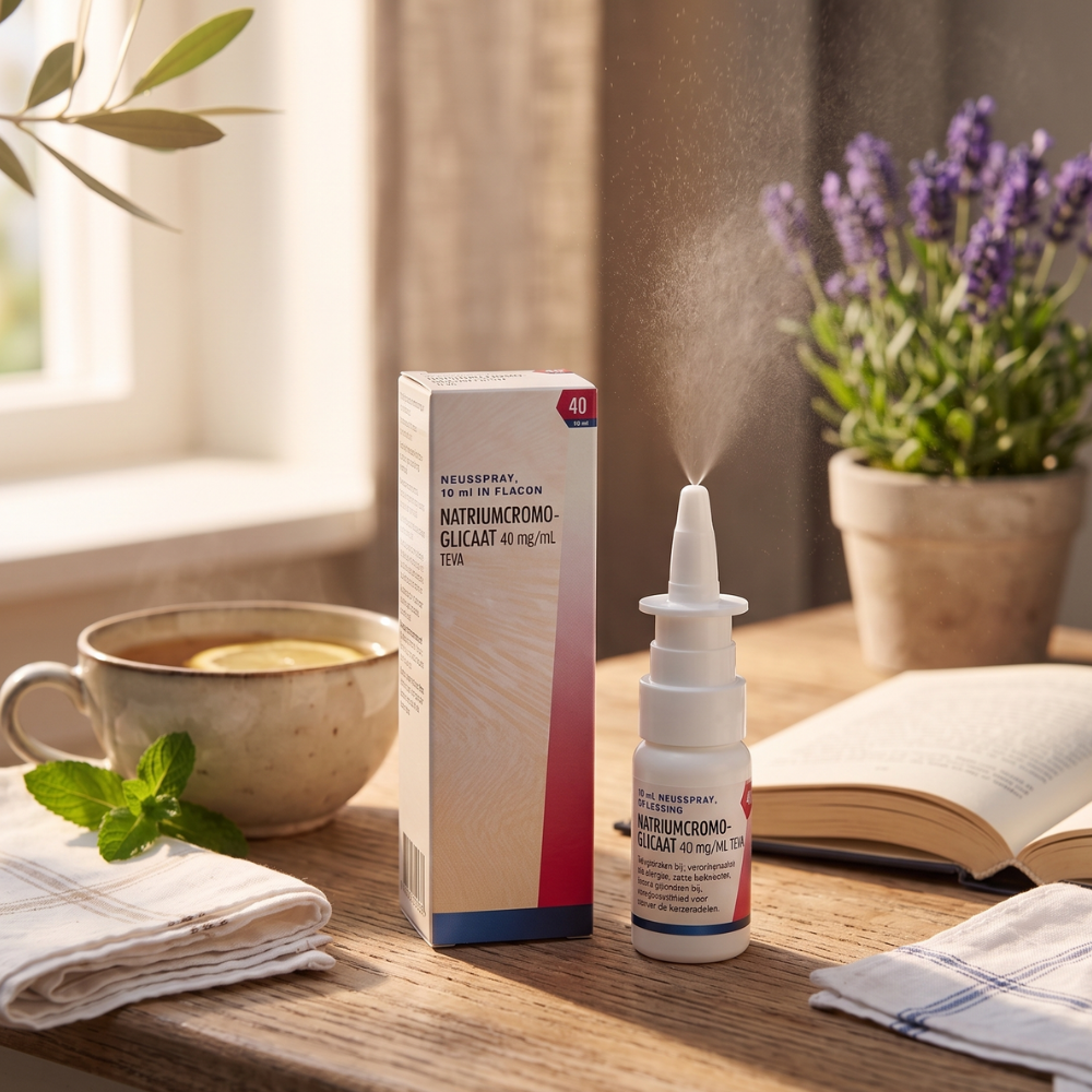 Natriumcromoglicaat Teva Neusspray 10ml 40mg/ml - Effectieve Allergiebehandeling voor Verstopte Neus