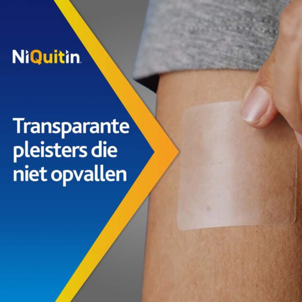 NiQuitin Clear Nicotinepleisters 14 mg – 7 stuks (Stap 2) | Stoppen met Roken