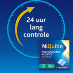 NiQuitin Clear Nicotinepleisters 21 mg – 7 stuks (Stap 1) | Stoppen met Roken
