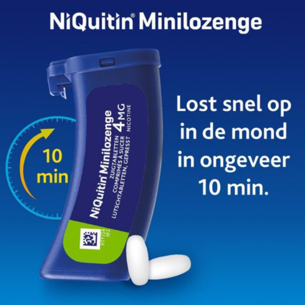 NiQuitin Mini Zuigtabletten 2 mg – 60 stuks | Stoppen met Roken