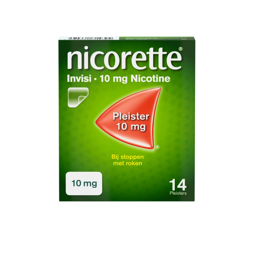 Nicorette Invisi Patch 10mg/16u – 14 stuks (Stap 3) | Stoppen met Roken