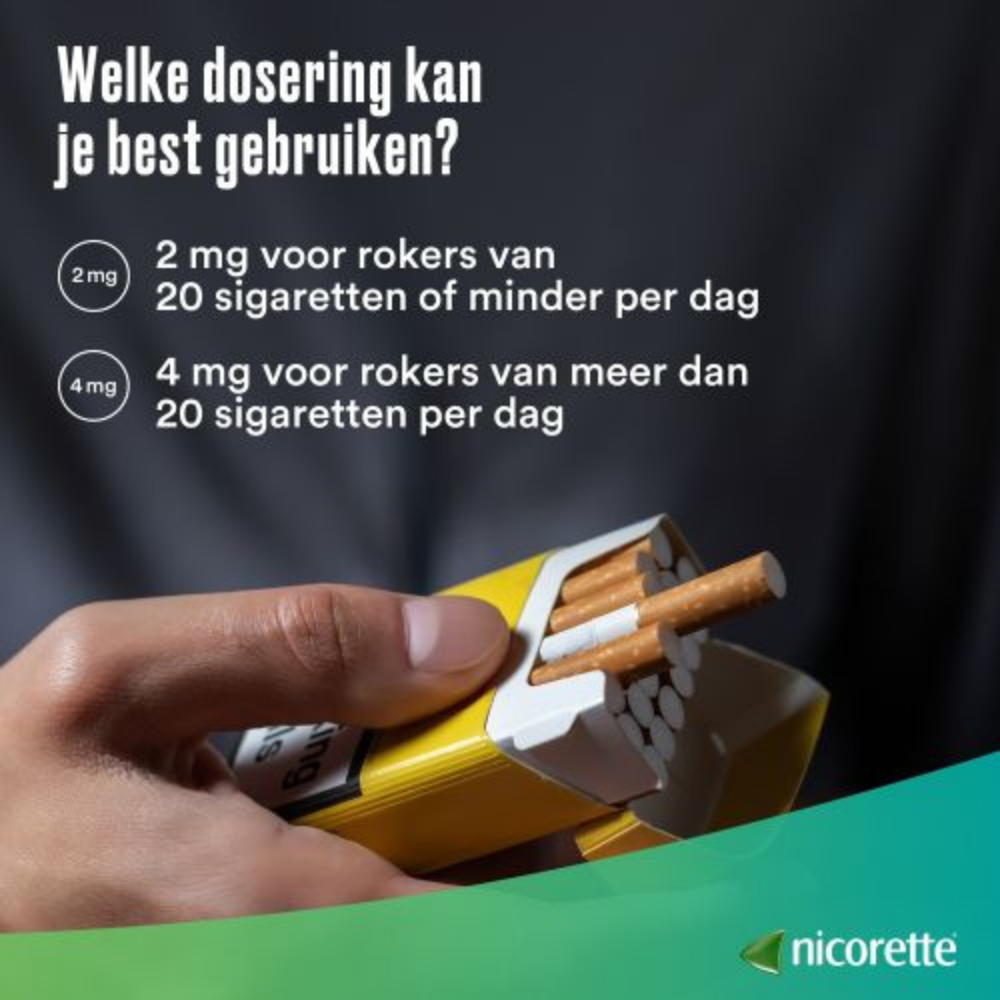 Nicorette Kauwgom 2mg Classic – 105 stuks | Stoppen met Roken