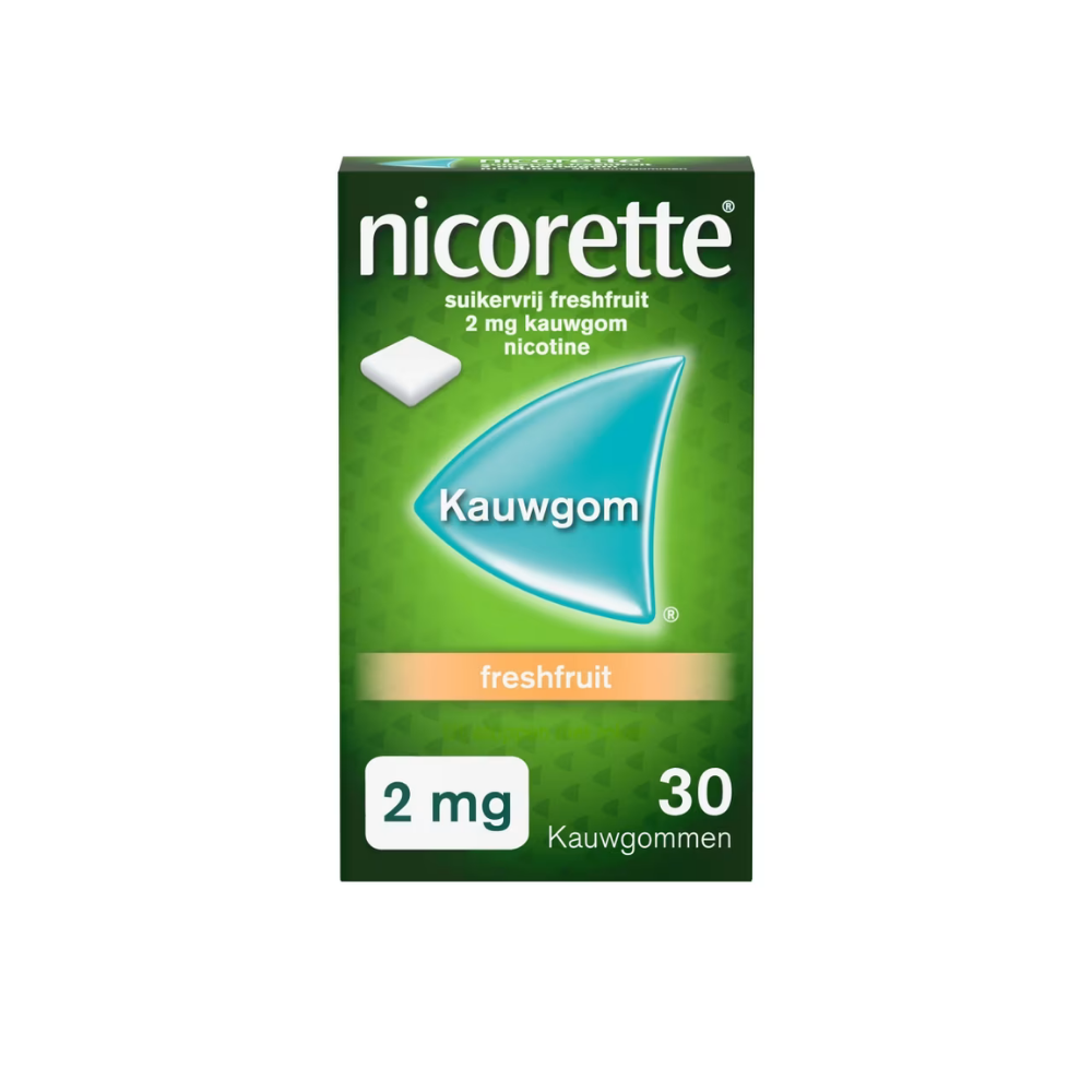 Nicorette Kauwgom 2mg Fruit – 30 stuks | Stoppen met Roken
