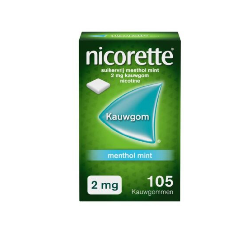 Nicorette Kauwgom 2mg Menthol Mint – 105 stuks | Stoppen met Roken