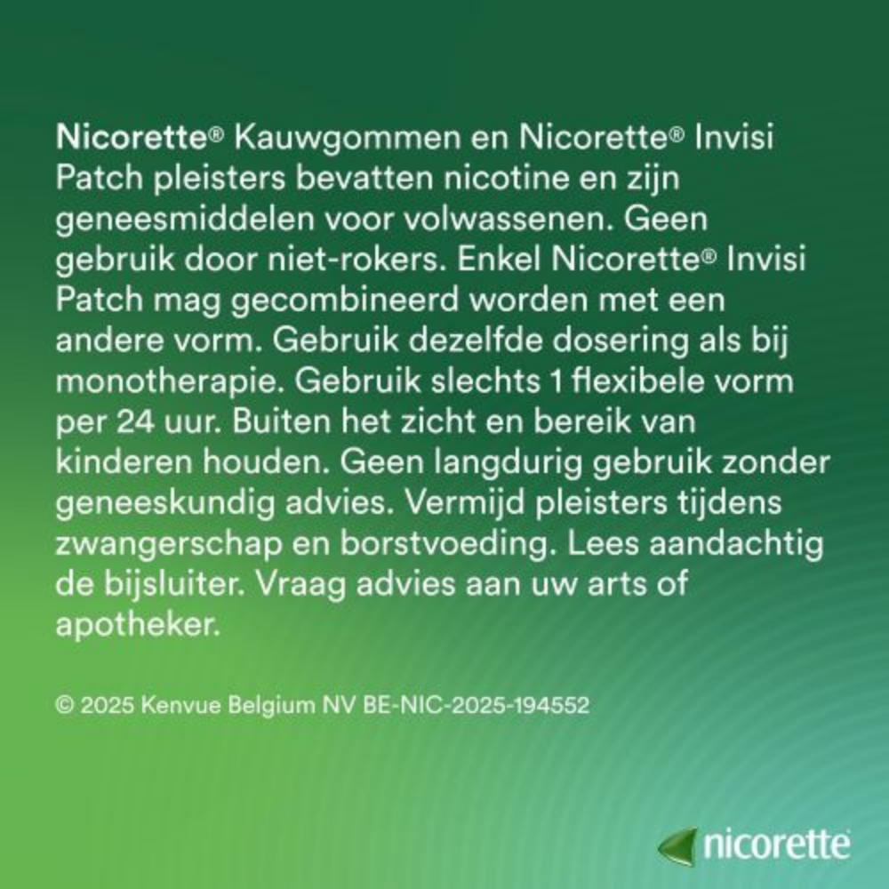 Nicorette Kauwgom 4mg Menthol Mint – 30 stuks | Stoppen met Roken