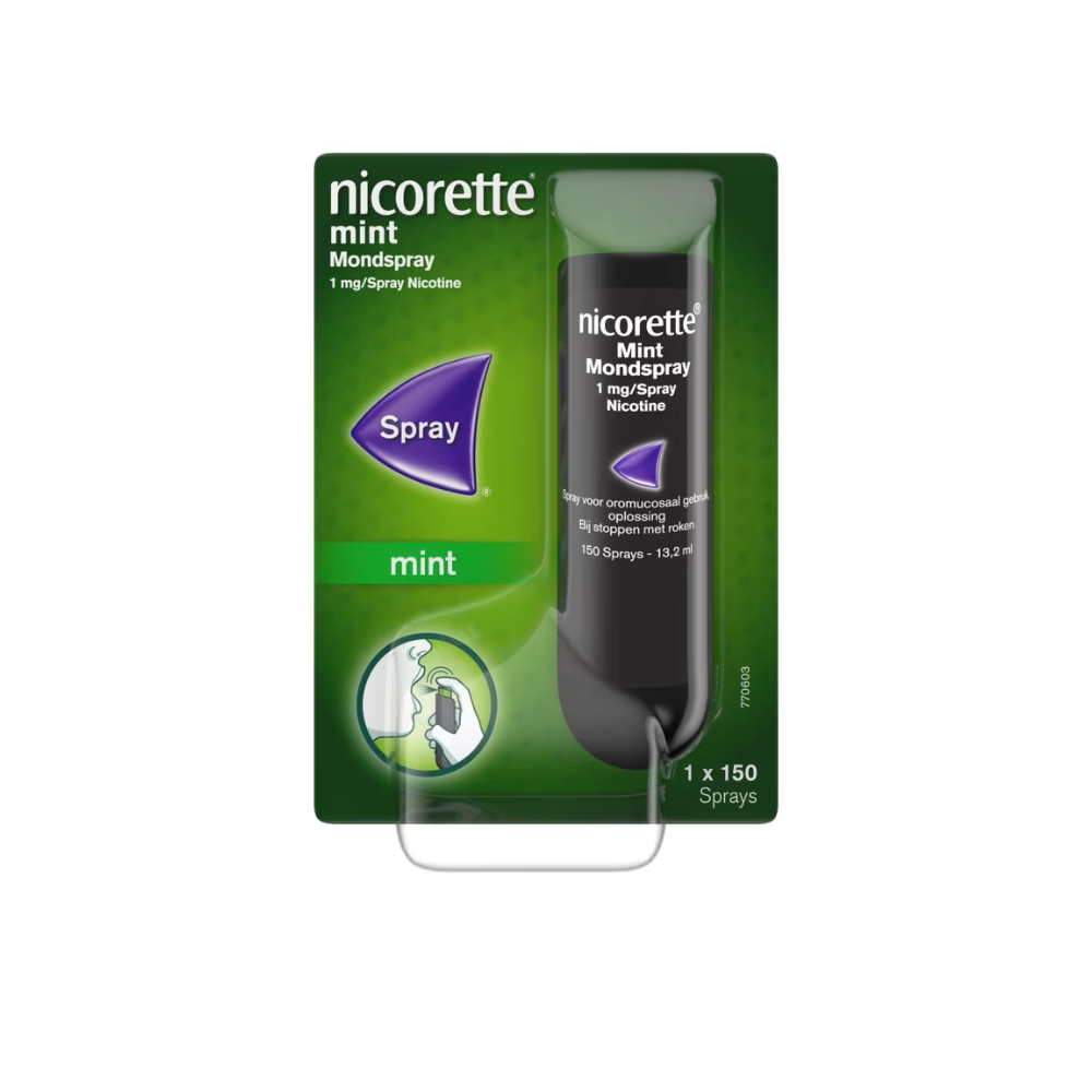 Nicorette Mondspray Fresh Mint – 13,2 ml | Stoppen met Roken