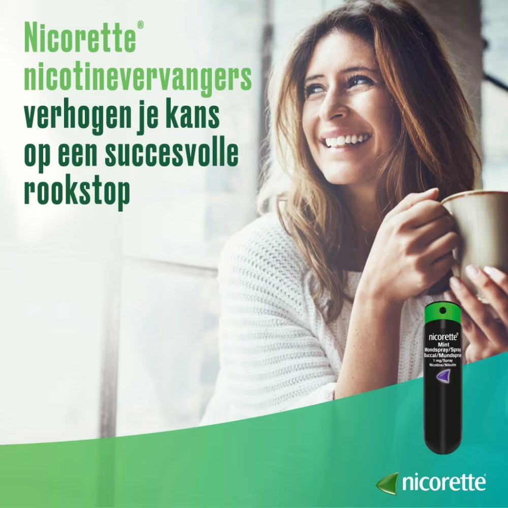 Nicorette Mondspray Fresh Mint – 13,2 ml | Stoppen met Roken