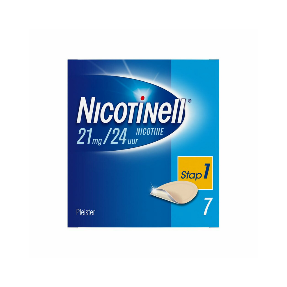 Nicotinell Nicotinepleister 21 mg – 7 stuks (Stap 1) | Stoppen met roken