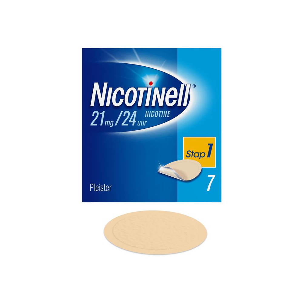 Nicotinell Nicotinepleister 21 mg – 7 stuks (Stap 1) | Stoppen met roken